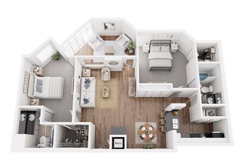 3D floor plan the wycliff